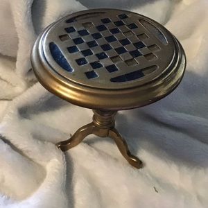 Brass Checkered table, miniature